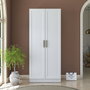 Hanah Home Armario Blanco con Estanterías